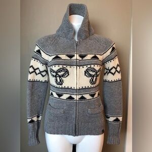 Aritzia TNA Gray Lambswool Knit Sweater